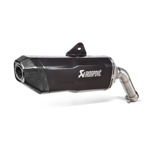 Akrapovic Slip-On Line Black Titanium Muffler System w/Carbon End Cap for BMW F750GS/F850GS 18-20