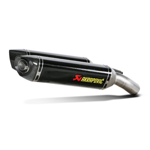 Akrapovic Slip-On Line Carbon Muffler System w/Carbon End Cap for Ducati 848 08-10/1098/1098S 07-08/1098R 08 -09/1198 /1198S 09-11/848 EVO 11-14