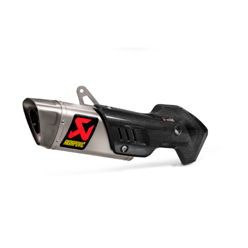 Akrapovic Slip-On Line Titanium Muffler System w/Carbon End Cap & Heat Shield for Ducati Multistrada 1200/1200 S 15-18