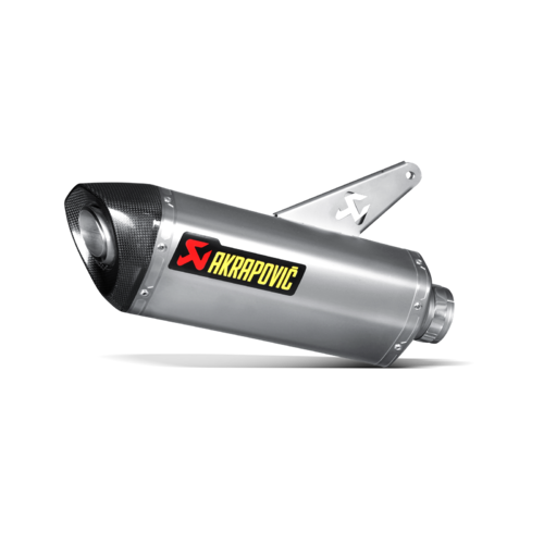 Akrapovic Slip-On Line Titanium Muffler System w/Carbon End Cap for Ducati Monster 1200/1200S 14-15/Monster 821 14-15