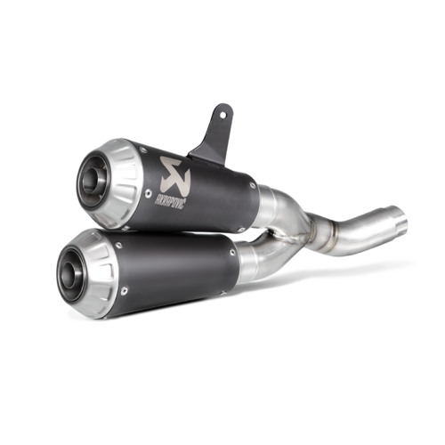 Akrapovic Slip-On Line Black Titanium Muffler System w/Titanium End Cap for Ducati Monster 797/797+ 17-20/Scrambler Café Racer 17-20/Scrambler 15-20