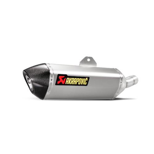 Akrapovic Slip-On Line Stainless Steel Muffler System w/Carbon End Cap for Ninja 250 SL 15-17