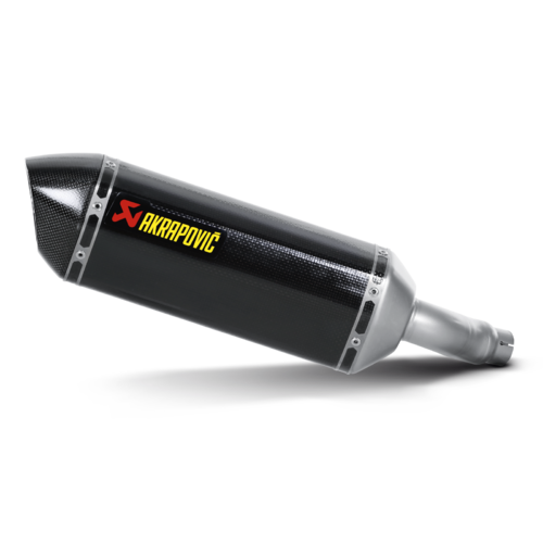 Akrapovic Slip-On Line Carbon Muffler System w/Carbon End Cap for Kawasaki Z250 13-16/Ninja 250R 13-16/Z300 15-16/Ninja 300 13-16