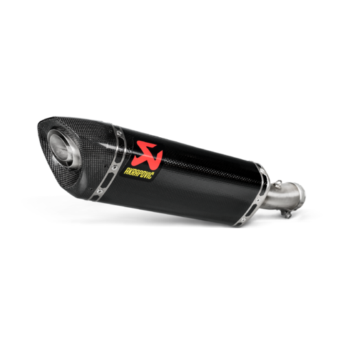 Akrapovic Slip-On Line Carbon Muffler System w/Carbon End Cap for Kawasaki Ninja 250 18-19/Ninja 400 18-20/Z400 19-20