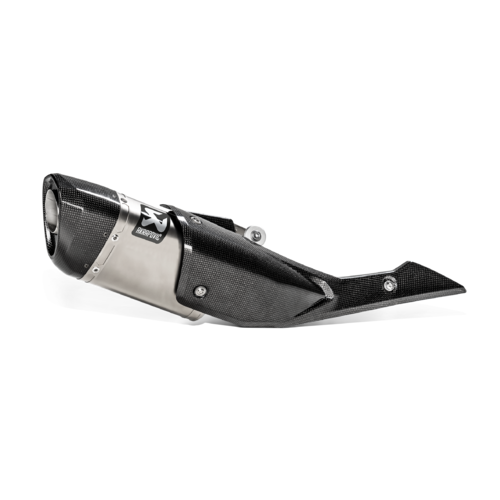 Akrapovic Slip-On Line Titanium Muffler System w/Carbon End Cap & Heat Shield for Suzuki Katana 19-20/GSX-S 1000/F 2015-20