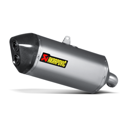 Akrapovic Slip-On Line Titanium Muffler System w/Carbon End Cap for Suzuki V-Strom 1000 14-16