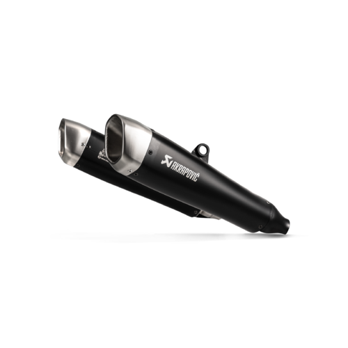 Akrapovic Slip-On Line Black Titanium Muffler System w/Titanium End Cap for Triumph Speed Twin 19-20/Thruxton 1200/R/RS 16-20