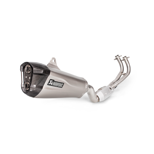 Akrapovic Racing Line Titanium Full Exhaust System w/Carbon End Cap for Yamaha TMAX 17-19