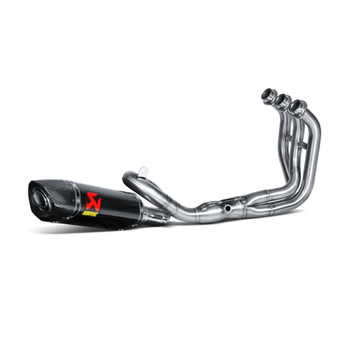 Akrapovic Racing Line Carbon Full Exhaust System w/Carbon End Cap for Yamaha FJ-09 15-20/MT-09 14-20/FZ-09 14-20
