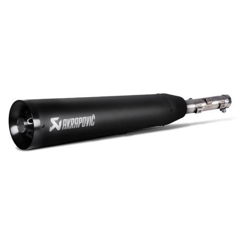 Akrapovic Slip-On Line Black Stainless Steel Muffler System w/Black End Cap for Yamaha XV950/R/Racer 13-16