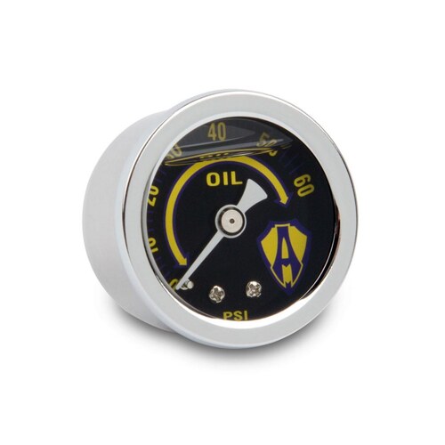 Arlen Ness AN-15-655 Replacement Oil Pressure Gauge 1-1/2" Chrome