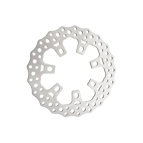 Arlen Ness AN-300-043 11.8" Front Jagged Disc Rotor Stainless Steel for Touring ‘Limited’ Models 20-Up w/OEM Wheel
