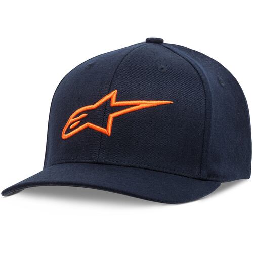 Alpinestars Ageless Curve Navy/Orange Hat [Size:SM/MD]