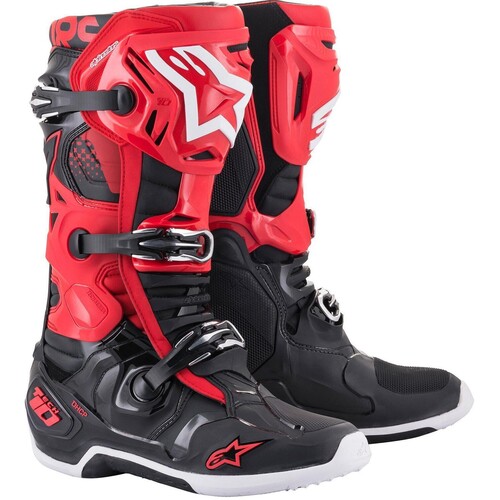 Alpinestars 2023 Tech 10 Red/Black Boots [Size:8]