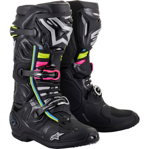 Alpinestars 2023 Tech 10 Supervented Black/Hue Boots [Size:8]