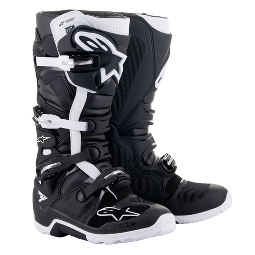 Alpinestars 2023 Tech 7 Drystar Enduro Black/White Boots [Size:8]