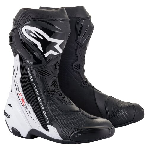 Alpinestars Supertech R V2 Black/White Boots [Size:44]
