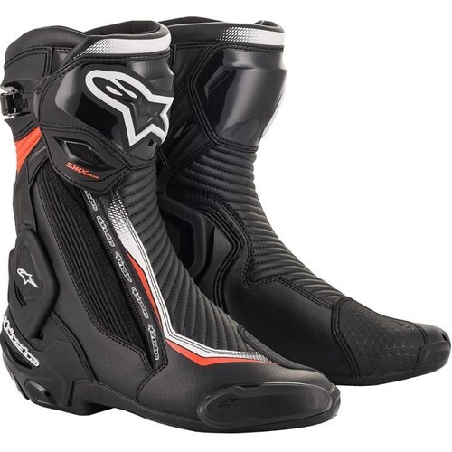 Alpinestars SMX Plus V2 Black/Fluro Red/White Boots [Size:42]