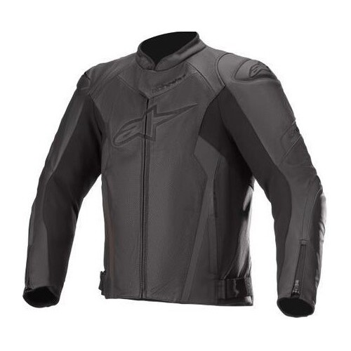 Alpinestars Faster V2 Air Black/Black Leather Jacket [Size:SM-MD]