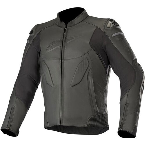 Alpinestars Caliber Black Leather Jacket [Size:48]
