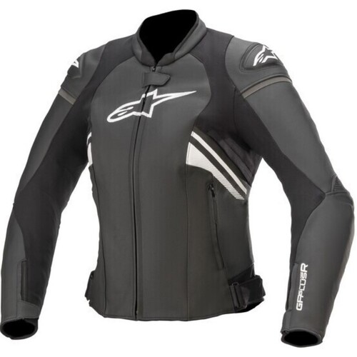 Alpinestars Stella GP Plus R V3 Air Black/White Womens Leather Jacket [Size:42]