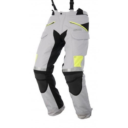 Alpinestars Calama Drystar White/Grey/Yellow Textile Pants [Size:3XL]