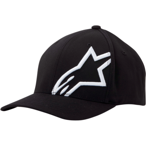 Alpinestars Corp Shift 2 Curved Brim Black/White Hat [Size:SM/MD]