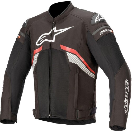 Alpinestars T-GP Plus R V3 Air Black/Fluro Red/White Textile Jacket [Size:SM]
