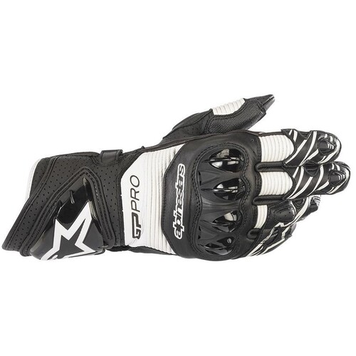 Alpinestars GP Pro R3 Black/White Gloves [Size:SM]