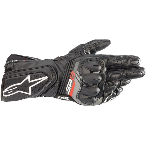 Alpinestars SP-8 V3 Leather Black Gloves [Size:3XL]