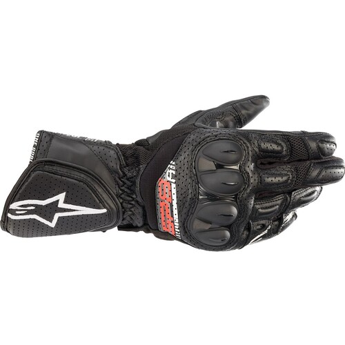 Alpinestars SP-8 V3 Air Leather Black Gloves [Size:LG]