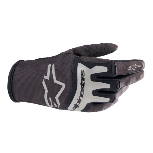 Alpinestars 2023 Techstar Black/Brushed Silver Gloves [Size:SM]