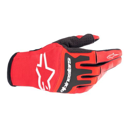 Alpinestars 2023 Techstar Warm Red/Black Gloves [Size:SM]