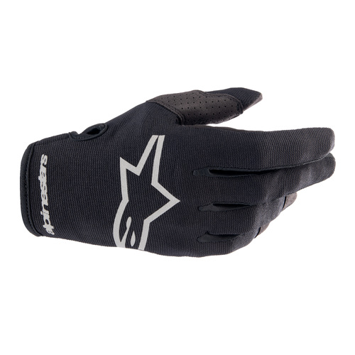 Alpinestars 2023 Radar Black/Brushed Silver Gloves [Size:SM]