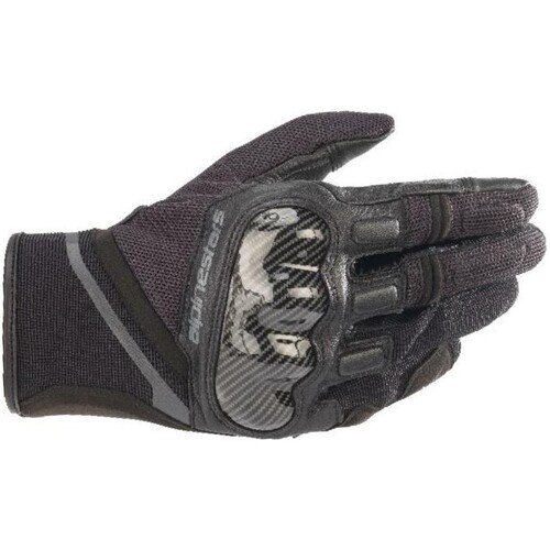 Alpinestars Chrome Black Tar Grey Gloves [Size:SM]