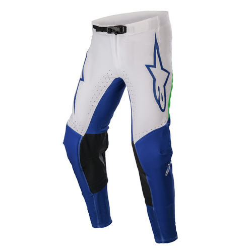 Alpinestars 2023 Supertech Risen Blue Ray/White/Fluro Green Pants [Size:36]