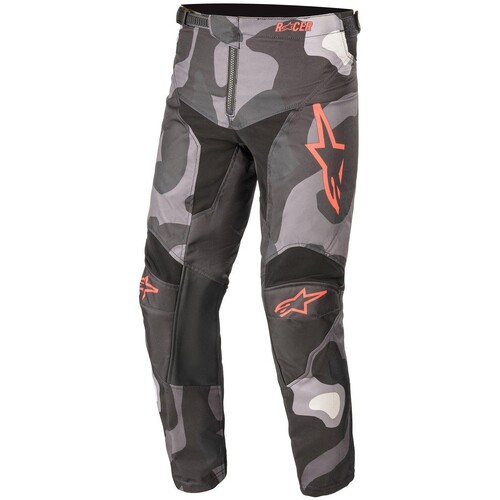 Alpinestars 2021 Racer Tactical Grey Camo/Fluro Red Youth Pants [Size:22]