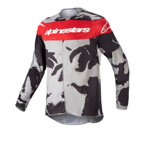 Alpinestars 2023 Racer Tactical Cast Gray Camo/Mars Red Youth Jersey [Size:SM]