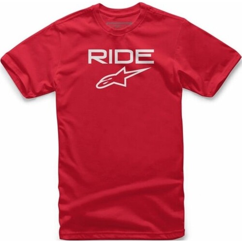 Alpinestars Ride 2.0 Red/White Kids Tee [Size:XS]