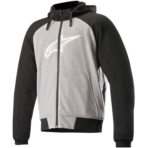 Alpinestars Chrome Sports Melange Grey/Black Textile Hoodie Jacket [Size:SM]