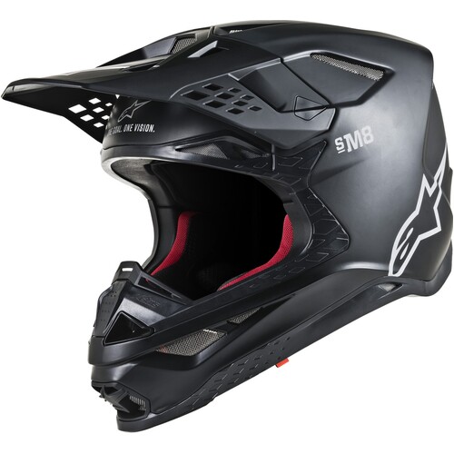 Alpinestars 2023 Supertech M8 Solid Matte Black Helmet [Size:SM]