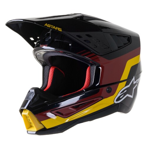Alpinestars SM5 Venture Black/Red/Yellow Helmet [Size:MD]