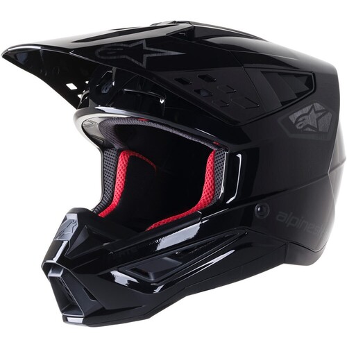Alpinestars 2023 SM5 Scout Black/Silver Helmet [Size:SM]