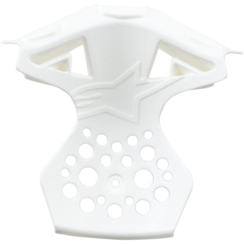 Alpinestars Replacement Chin Vent Frame Gloss White for M10/M8 Helmets [Size:XS/SM]