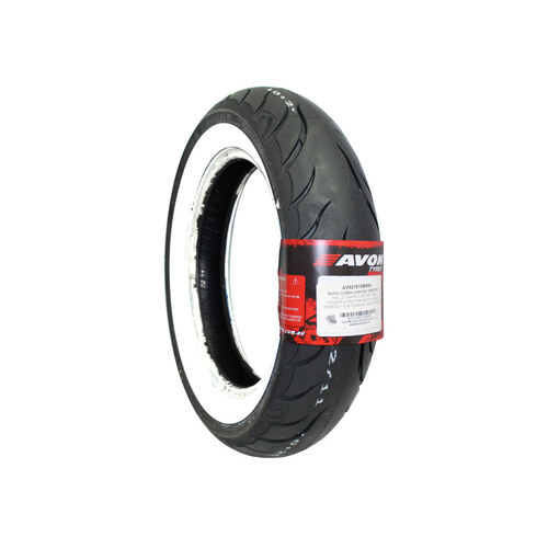 Avon Tyres AV921615BWW Cobra Chrome Whitewall AV92 Rear Tyre 150/80-B16 77V Tubeless