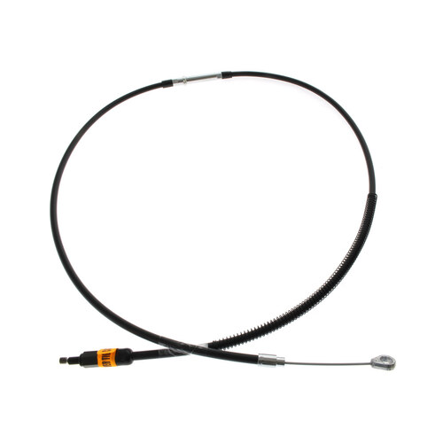 Barnett B-101-30-10054 Black Vinyl 63" Long Clutch Cable for Big Twin 07-Up w/6 Speed