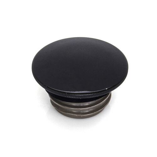 RSS BAI-03-0316AGB-A Low Profile Right Hand Vented Screw-In Fuel Cap Gloss Black for H-D 96-Up