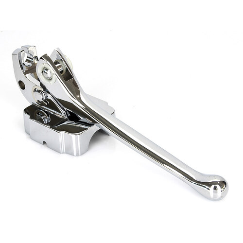 RSS BAI-07-0522C Clutch Lever Assembly Chrome for Big Twin 72-81