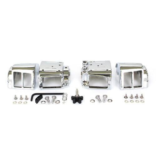 RSS BAI-07-0544-5 Switch Housings Chrome for Big Twin/Sportster 82-95