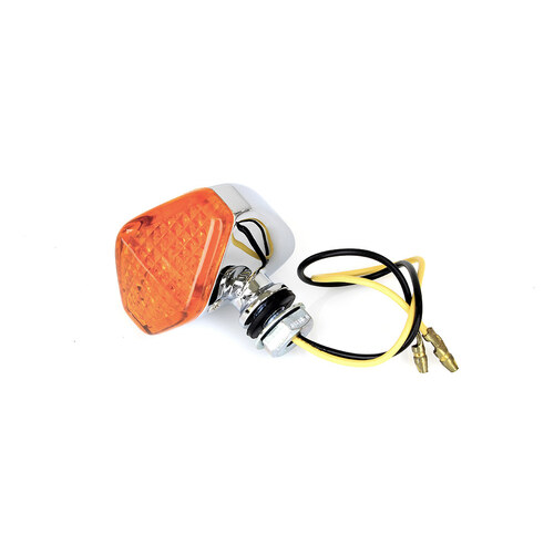 RSS BAI-12-6034ALED Mini Diamond LED Turn Signal w/Amber Lense Chrome